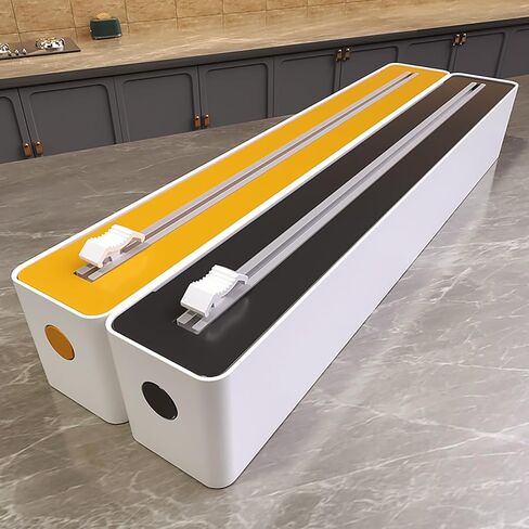 Multi-Functional Cutter | for 12-Inch Wide, 100-Foot Long Plastic Wrap, Aluminum Foil, Parchment Paper | Easy to Use | 4 Colors | Magnetic, Suction, Hook-and-Loop Modes (Green(HOOk&LOOP)) in Saudi Arabia