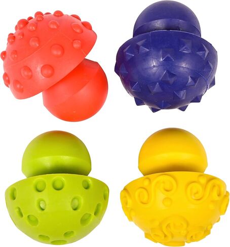 READY 2 LEARN Paint and Dough Mushroom Stampers - Set of 4 - Ages 2+ - Easy to Grip Arts and Crafts Tools for Kids - DIY Patterns and Textures in Saudi Arabia
