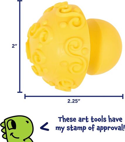 READY 2 LEARN Paint and Dough Mushroom Stampers - Set of 4 - Ages 2+ - Easy to Grip Arts and Crafts Tools for Kids - DIY Patterns and Textures in Saudi Arabia