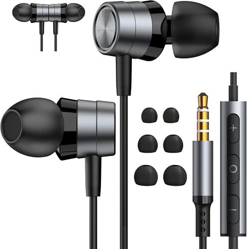 ENVEL USB C Wired-Earbuds in-Ear-Headphones-with-Microphone, HiFi Stereo, Noise Isolation, Lightweight, S/M/L Ear Bud Tips, Tangle-Free, Compatible with iPhone 15 Galaxy S24 23 Pixel 8 7 in Saudi Arabia