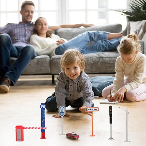 TOYANDONA 1 Set Traffic Barricade Model Traffic Light Toy Street Road Signs Playset Road Signs Game Mini Cones Toy Road Signs Mini Road Cones Cognition Toys Traffic Sign Toys for in Kuwait