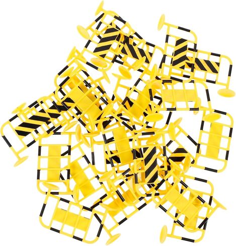 TOYANDONA 72 Pcs Mini Traffic Road Signs & Barricades Set - Educational, Language Skills & Social Studies - Traffic Safety Theme - Unisex - Ages Infant in Kuwait