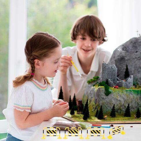 TOYANDONA 72 Pcs Mini Traffic Road Signs & Barricades Set - Educational, Language Skills & Social Studies - Traffic Safety Theme - Unisex - Ages Infant in Kuwait