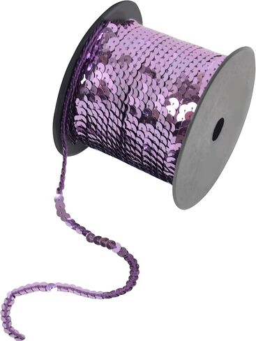 Flat Sequin Strip, 6mm String Metallic Sequin Strand, Multicolor, 100 Yards in Kuwait