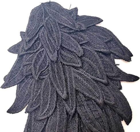 1 Pair Angel Wings Embroidered Patches Neckline Trim Applique Sewing On Lace Patches DIY Crafts in Kuwait