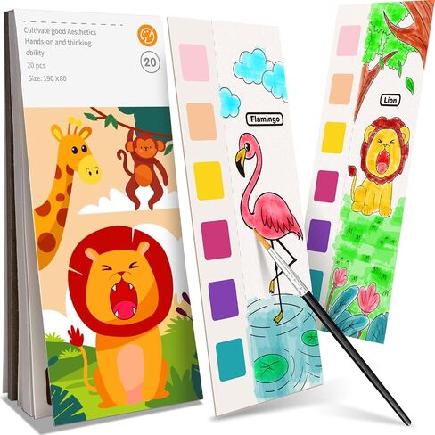 ZHOC Paint with Water Coloring Books for Kids, Pocket Mess Free Watercolor Painting Sets for Kids Ages 3 4 5 6 7 8+, Water Color Paint Set Arts and Crafts Gift for Boys Girls, Princess in Kuwait