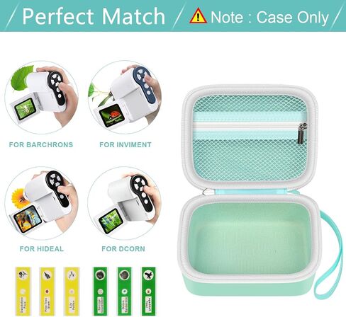 ANKHOH KIDS MICROSCOPE DASE for Barchrons for Hideal for DCorn for Winwend Handheld Mini Mini Pocket Digital Microscope Bag bag for SD (Box Only) (Green) (Green) in Kuwait