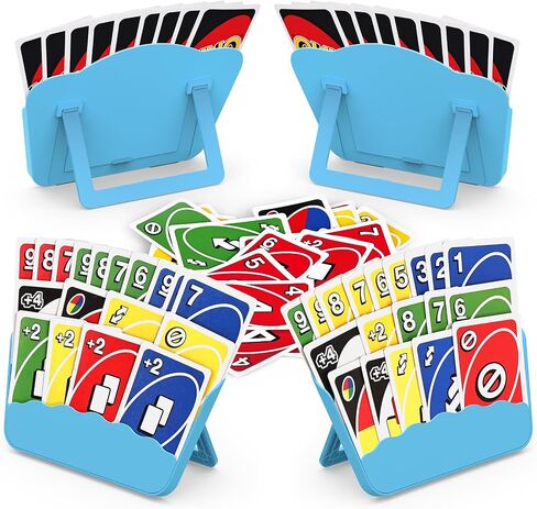 Tenyond Card Holders for Playing Cards - 4 Pack Playing Card Holder with Foldable Stand for Easy Storage and Travel Games, for Seniors, Little Hands, or Arthritis Hands, UNO, Poker in Saudi Arabia