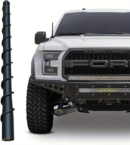Car Truck 50 Cal Bullet Antenna American Flag Design Compatible with Ford F150 F250 F350, Dodge RAM 1500, Chevy Silverado,GMC sierra, Jeep Wrangler/Gladiator, Toyota Tundra/Tacoma.1990-Current. in Saudi Arabia
