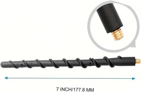 Car Truck 50 Cal Bullet Antenna American Flag Design Compatible with Ford F150 F250 F350, Dodge RAM 1500, Chevy Silverado,GMC sierra, Jeep Wrangler/Gladiator, Toyota Tundra/Tacoma.1990-Current. in Saudi Arabia