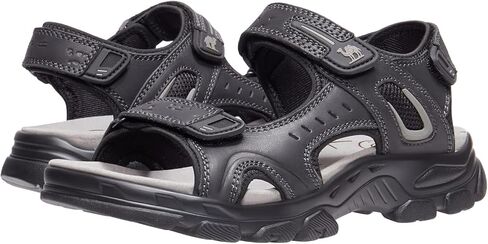 صنادل جلدية للرجال من CAMEL CROWN للتنزه في الهواء الطلق ورياضات الشاطئ المائية صنادل رجالي للصيف مع أشرطة مفتوحة عند الأصابع قابلة للتعديل in Kuwait