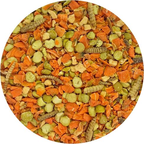 Hedgie Bugs & Veggie Treat - Healthy, Nutritious & Natural High Protein Treat with Carrots, Apples, Peas, Crickets, Mealworms - for Pet Hedgehogs & Other Insectivores… (1 Pack) in Saudi Arabia
