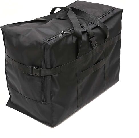 Large Duffel Bag, Waterproof Carry on Weekend Overnight Storage Bag over Luggage for Airline, Travel, Camping, Moving in Kuwait