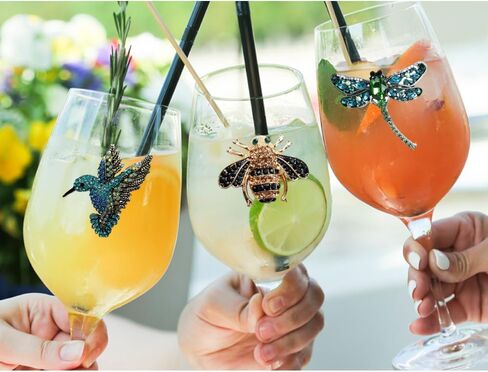 THE QUEENS' JEWELS Purple Butterfly Jeweled Stemmed Wine Glass, 21 oz. - Unique Gift for Women, Birthday, Cute, Fun, Not Painted, Decorated, Bling, Bedazzled, Rhinestone in Saudi Arabia