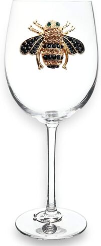 THE QUEENS' JEWELS Purple Butterfly Jeweled Stemmed Wine Glass, 21 oz. - Unique Gift for Women, Birthday, Cute, Fun, Not Painted, Decorated, Bling, Bedazzled, Rhinestone in Saudi Arabia