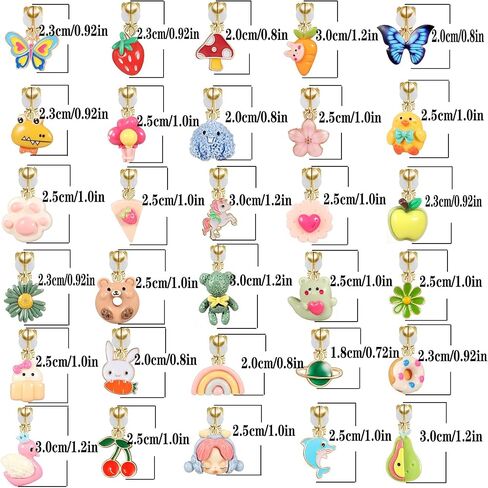 30 Pairs of Cute Clip-On Earrings Pack – Non-Pierced, Adjustable Copper Ear Clips with Charming Designs in Saudi Arabia