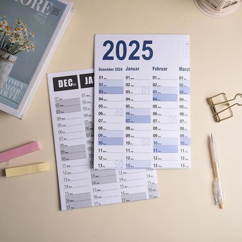 29''x20'' Poster Calendar 2025 Wall Calendar 12 Month Annual Yearly Wall Planner,Year-Round Large Wall Calendar， Large Size 12 Month Planner,2025 Calendar (Black) in Saudi Arabia