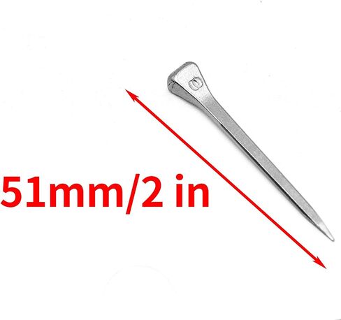 E3 Horseshoe Nails 50 Pcs 1.7 Inches Low Carbon Steel Horse Hoof Nails Horse Training Supplies Tool for Securing Firmly in Kuwait