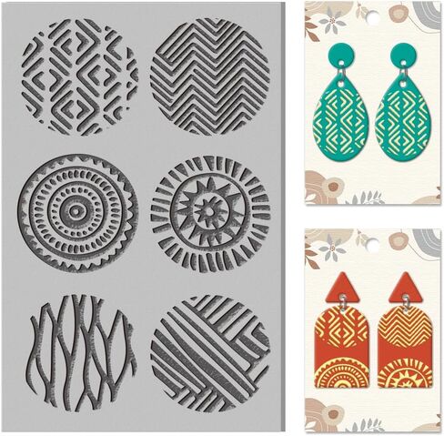 CHGCRAFT Cat Polymer Clay Texture Sheets Cat Paw Texture Stamp Sheets Clay Texture Mat Rubber Modeling Silhouette Pad Texture Sheets for Polymer Clay Jewelry and Clay Earrings Tools in Kuwait