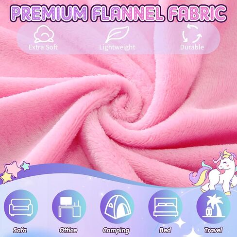 18 Pcs Kids Sleepover Party Supplies Set for Girls Fleece Soft Blankets Fluffy Heart Throw Pillow Plush Sleep Eye Mask for Spa Camping Birthday Favors(Light Pink) in Saudi Arabia