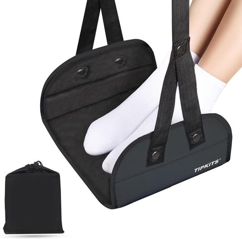Airplane Footrest with Comfortable No Clashing Base, Portable Travel Foot Rest Made with Premium Memory Foam, Airplane Travel Accessories to Reduce Swelling and Soreness, Gifts for Travelers in Saudi Arabia