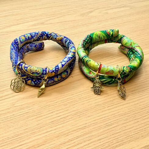 2 pcs Handmade Spiral Lock Hair Tie Bendable Loc Tie Dreadlock Accessory Hair Bands Embedded Ponytail Holders Dreadlock Hair Tie Spiral for Women and Men Thick Curly Hair (Blue & Pink Pattern) in Saudi Arabia