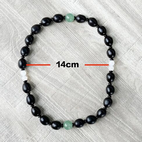Handmade Prayer Beads Bracelet For Man And Woman Lotus Seeds Bead Bracelet With Natural Jade for Yoga And Meditation (MIDDLE-green) in Saudi Arabia