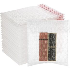 MIVIDE 300 Pack 3.1x3.9 Inch Bubble Cushion Wrap Bags for Shipping Packing Small Clear Bubble Out Pouches Double Walled Bubble Cushioning Bags for Moving Storage