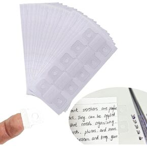 300pcs ملصقات تعزيز الثقب الصغيرة صافية ملصقات رنين متينة رنين ملصقات الثقب الذاتي ملصقات ثقب الورق مكتب اللوازم المدرسية لمستلزمات رنين الفاتورة.