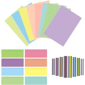 24PCS A4 Colour Overlay For Dyslexia, Dyslexia Reading Overlays Aid, Guided Reading Overlays Strips, Dyslexia Overlays for Reading Aids, Visual Stress, Irlens Syndrome, and ADHD(Multicolor)