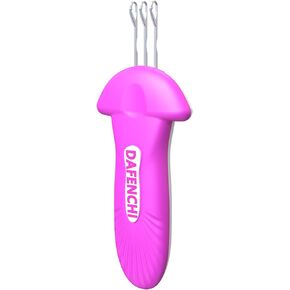 DAFENCHI 4 Latch Hook Cord Knitting Tool, Cord Maker, Crochet Hook for Binding-Off or Edging on Knitting Projects, Weaving Tool for Craft (4 Needles)