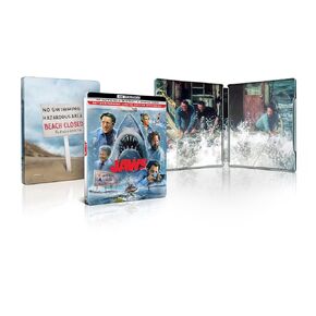 Jaws - الذكرى الخمسين للاحتفال Limited Edition Steelbook 4K Ultra HD + Blu -Ray + Digital