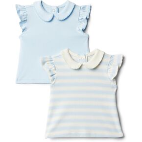 Amazon Essentials X Sofia Grainge Toddlers و Baby Girls Short Sleeve ، حزمة 2