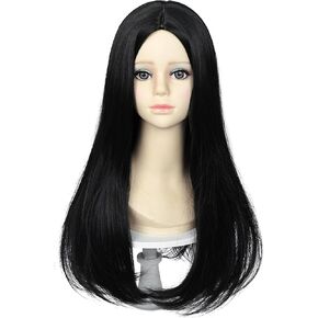 Kids Princess Wig Long Red Braid Wig + Crown Headband + Necklace + Wig Cap for Girls Toddler, Pre-styled Wigs Synthetic Fiber Hair for Halloween Party in Kuwait