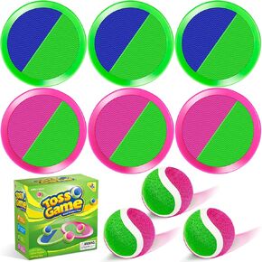 Officygnet Ball Catch Game, Kids Toss Game for Ages 3 4 5 6 7 8-12 Year Old Boy Girl, Catching Ball Set with 4 Paddles for Outdoor Toys/Yard Games/Beach Toys/Pool Toys for Kids Easter Birthday Gifts
