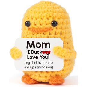 AICase Funny Positive Egg/Chicken Gifts Easter Basket Essentials Stuffers Gifts Mothers Day Gifts Emotional Support Nuggets Crochet Animals Handmade Cheer Decor Birthday Women Men Mon Sister Her