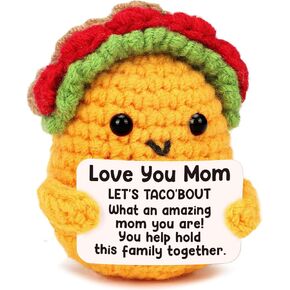 Granddaughter Gifts from Grandma Granddaughter Birthday Graduation Confirmation Gift for Teen Girls Year Old Age Teenage Kids Christmas Valentines Easter Basket Stuffers Handmade Crochet Taco Gift