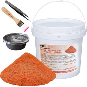 20LBs Natural Casting Sand Ultra-Fine（400Mesh） - Reusable Molding Clay for Detailed Metal Jewelry Casting, Suitable for replicas of Metals Such as Gold, Silver, Copper, and Reusable molding Clay