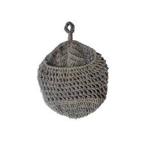 Teardrop Hanging Basket, made with jute twine, Handmade in US. (Small & Medium)