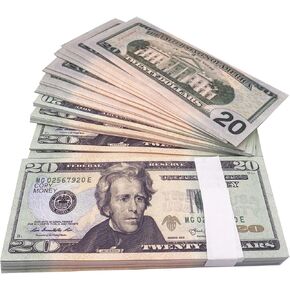 Ficheny Fake Money Prop Money Movie Money 90pcs for Music Videos,Kids Learning Toys and Birthday Party