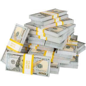 600Pcs Prop Money Copy Money Movie Play Money, Number Education Learning Toy for Music Video, Prop Money for Board Game, Moive, Magic,Weddings and Holiday