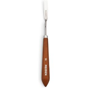 MEEDEN Artist Palette Knife Set: 6Pcs Stainless Steel Art Scraper Pallet Knives with Wooden Handle - Art Supplies for Oil Acrylic Colors Mixing