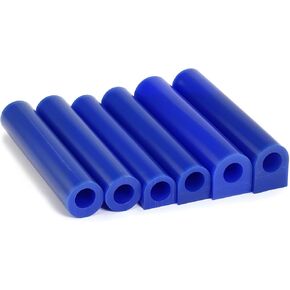 Yoption 6 Pcs Casting Wax, Carving Wax Ring Hole Tube for Making DIY Jewelry Ring Casting Mold and Craft Making, Blue