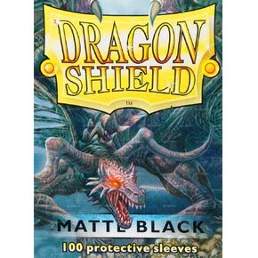 Dragon Shield Matte Black 100 Protective Sleeves