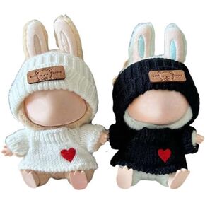 Labubu Cloths 17cm Labubu Dolls Accessories Pursenders Pants Pants 2 Set No Doll