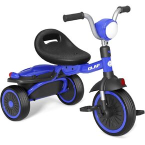 Glaf Tricycle for Toddler 1-3 Bike Kids Tricycle Trike Toddler Bike for 2-4 Year Olds Toys Baby Bike with Adjustable Seat and Storage Basket Birthday Gifts for Toddlers 1+ Years Old Boys Girl (Pink)
