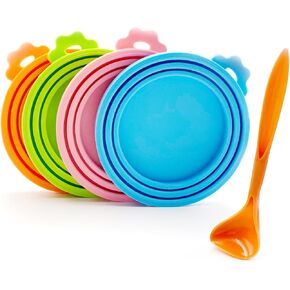 Reusable Silicone Can Covers – Universal Pet Food Lids for Dog & Cat Cans (4-Pack)