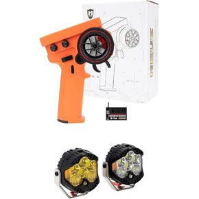 Meus Racing جهاز إرسال ومستقبل+مصابيح LED