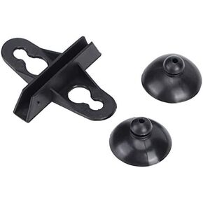 TOPINCN 40PCS PVC Aquarium Fish Suction Cup Separating Board Divider Support Clip Insulation Clip(Black)