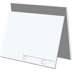 1 Pack 50 Sheets 11" x 17" Isometric Graph Paper Pad Landscape for 3D Designs Architecture Landscaping Engineering Drafting (Landscape)